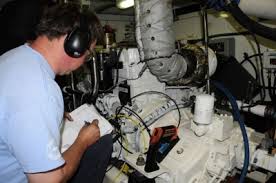 THE MAIN ENGINE INSPECTION FOR THE VESSEL AT HON GAI ANCHORAGE