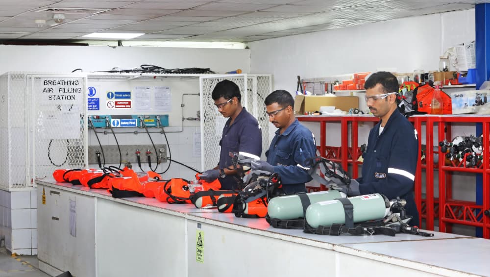 SCBA AND OTHER EQUIPMENT ANNUAL INSPECTION SERVICE FOR THE VESSEL AT HO CHI MINH PORT